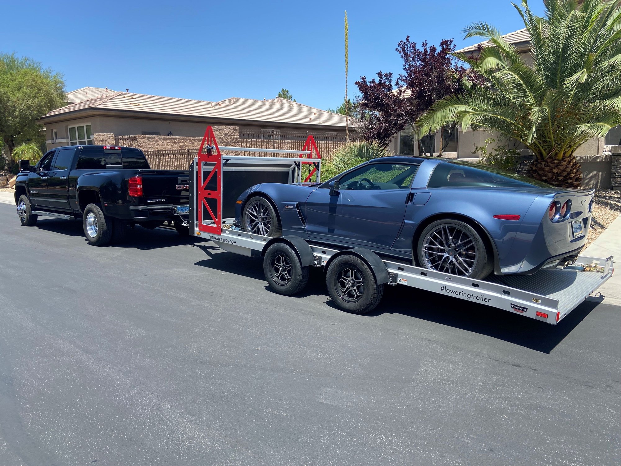 C7 Corvette Z06 on a trailer