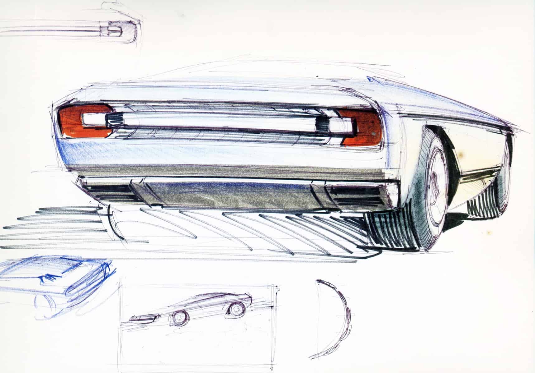 Bertone Ramarro styling sketch