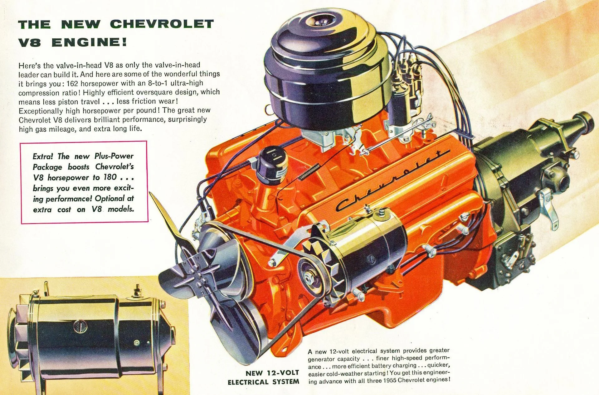 Chevrolet's first-gen small block engine illustration
